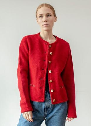 Кардиган вовняної вінтажний georg maier жакет