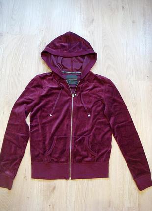 Велюровая спортивная кофта victoria's secret (вино)