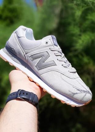 Мужские кроссовки new balance 574 светло серые sin2 фото