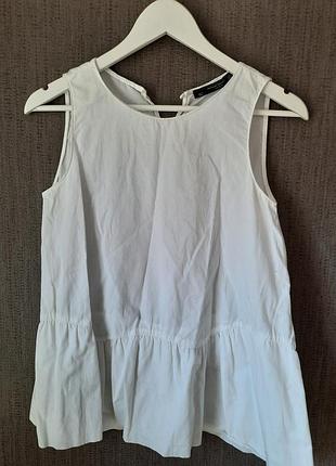 Zara коттонова блуза вільного крою