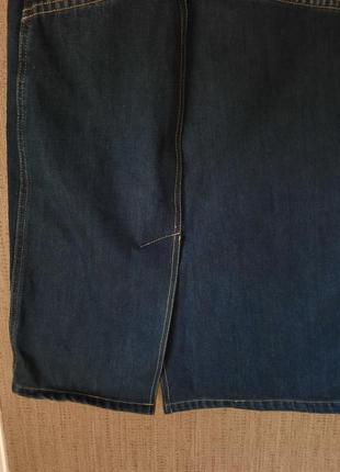 Levis оригінал джинсова спідниця міді прямого крою10 фото