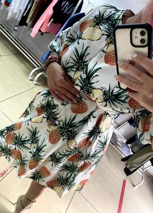 Платье ананас