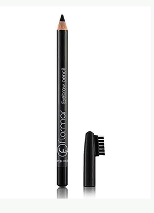 Карандаш для бровей flormar eyebrow pencil 404 чёрный