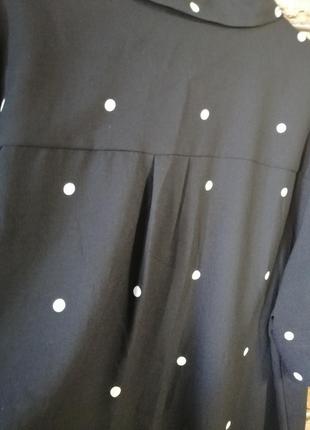 Рубашка блуза в горошек4 фото