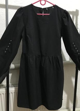 Платье с объемными рукавами 3