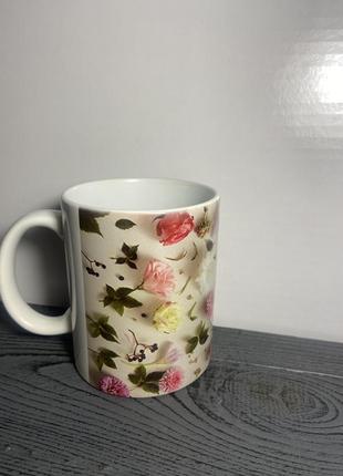 Чашка «квіти»2 фото