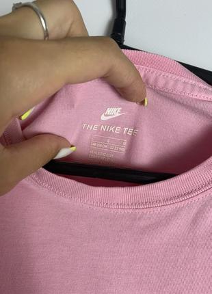Женская футболка nike розовая с лампасами найк базовая топ майка спортивная8 фото