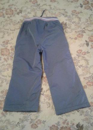 Штаны linger kids 4 на флисе для девочки в хорошем состоянии
