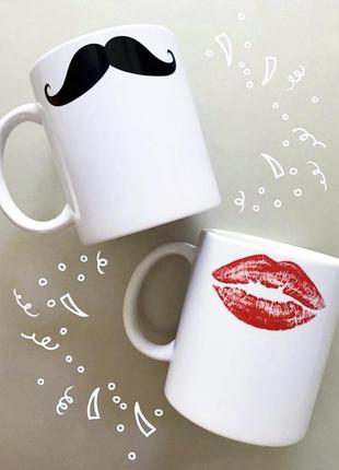 🎁 подарок набор чашек mr&mrs подарок на свадьбу/ годовщину парные чашки2 фото