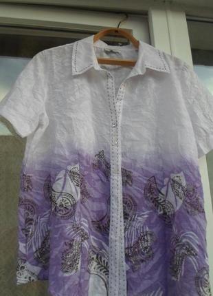 Блузка,рубашка 48-50р.хлопок-100%/ginalaura