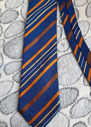 Брендовый шёлковый галстук