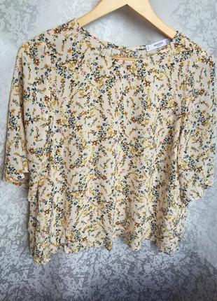 Красивая блуза топ mango в цветочный принт s-m 100% вискоза7 фото