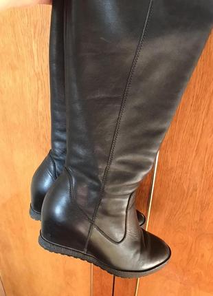 Сапоги зима 38 р шкіра