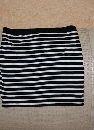 Новая красивая юбка в полоску, размер м от only