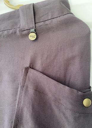 Вискоза +лён. коричневые шорты бермуды на s 10604 фото