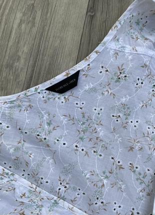 Тонкая легкая блуза батал из прошвы/сахариста большой размер4 фото