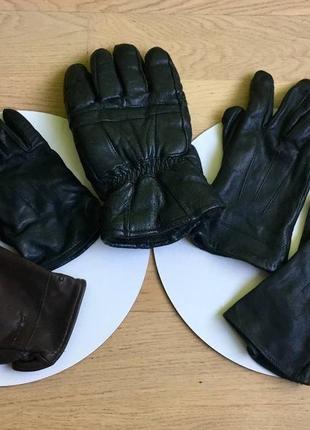 Перчатки мужские кожаные ( по одной правой 5 штук) для рукоделия и других нужд