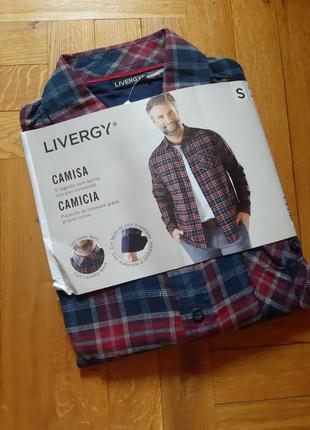 Натуральна сорочка в клітинку.livergy