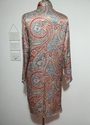 Фирменная натуральная винтажная рубашка в пижамном стиле принт турецкие огурцы супер качество!!!10 фото