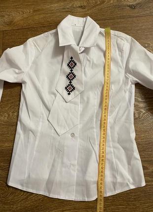 Сорочка біла блуза блузка 36/1405 фото