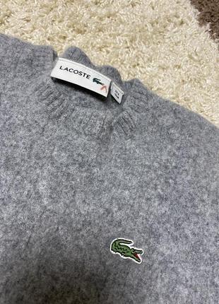 Светр шерсть lacoste xs/s свитер подростковый 9