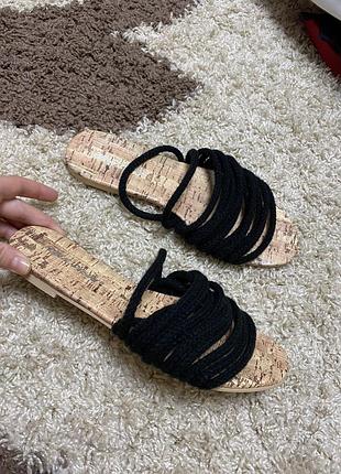 Шлепанци шлепки с верёвками 37