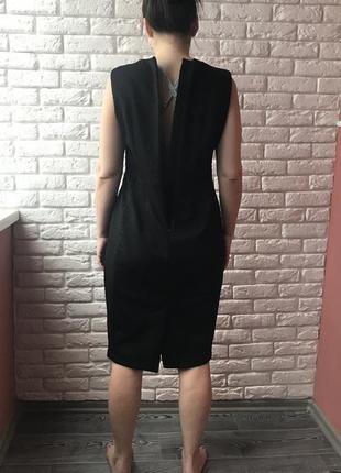 Фактурное строгое платье 👗 3