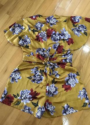 Дуууже! красивий комбінезон/ромпер в квітковий принт