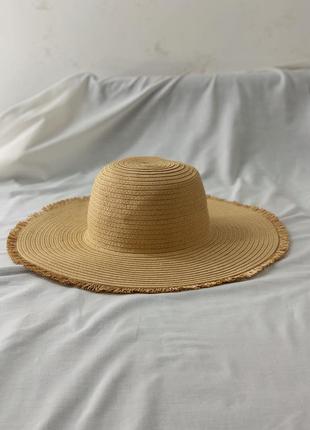 Соломенная шляпка с широкими полями h&m2 фото
