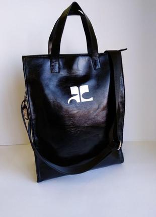 Кожаная сумка, сумка кожаная на плечо, очень вместительна6 фото