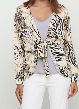 Ефектний італійський драпірований топ з зав'язками спереду,італія.