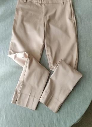 Хлопковые, пудровые брюки