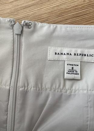 Юбка светлая бежевая с поясом banana republic3 фото