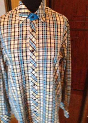 Натуральна, сорочка комбінована бренду ben sherman, 54-56 р.