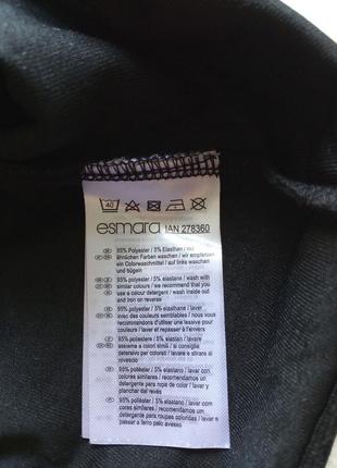 Черная бархатная велюровая футболка, майка, блуза esmara (германия), размер m5 фото