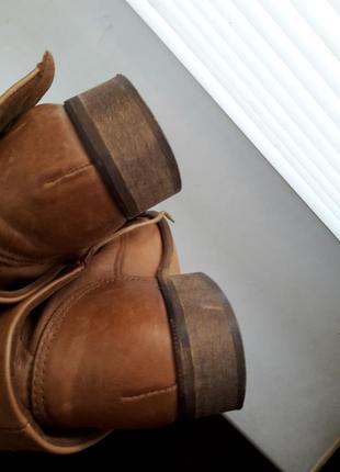 Кожаные ботинки akira, на шнурках, полностью мягкая кожа5 фото