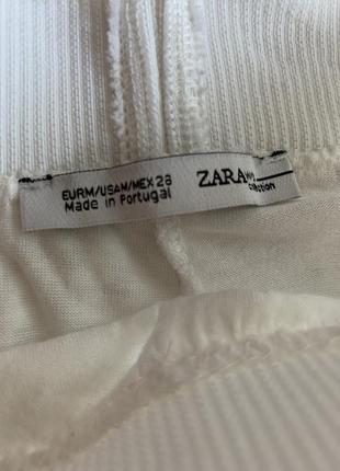 Шикарная легкая белая вязаная юбка zara/миди5 фото