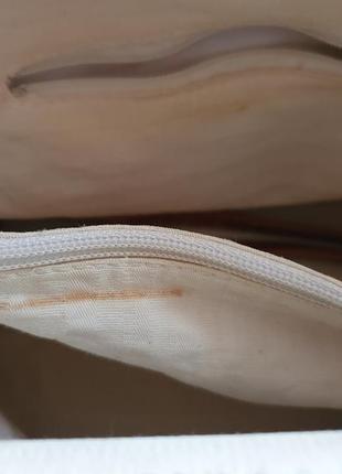 Новая кожаная карамельная сумка-саквояж10 фото