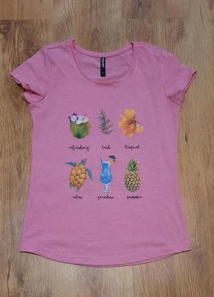 Футболка жіноча рожева colours of the world розмір xs