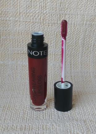 Блиск для губ note long wearing lipgloss тон 20 red hot