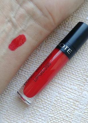 Блеск для губ note long wearing lipgloss тон 21 scarlet red4 фото