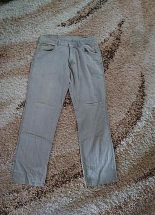 Брюки лен