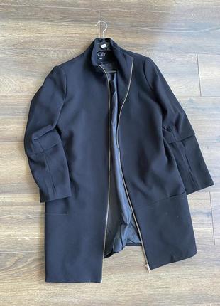 Пальто чорний кардиган