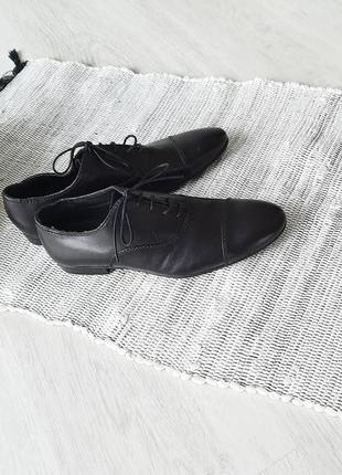 Классические чёрные туфли черные туфли от zara 40 чорні туфлі класичні2 фото