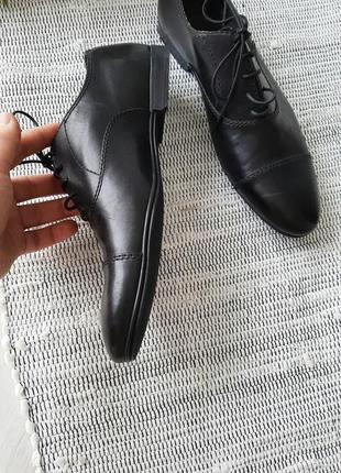 Классические чёрные туфли черные туфли от zara 40 чорні туфлі класичні5 фото