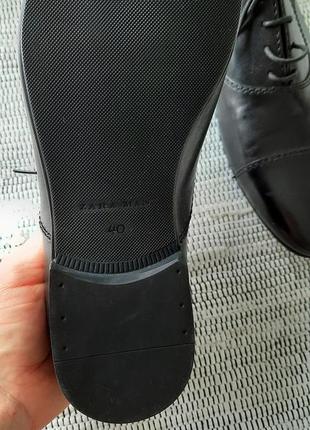 Классические чёрные туфли черные туфли от zara 40 чорні туфлі класичні7 фото