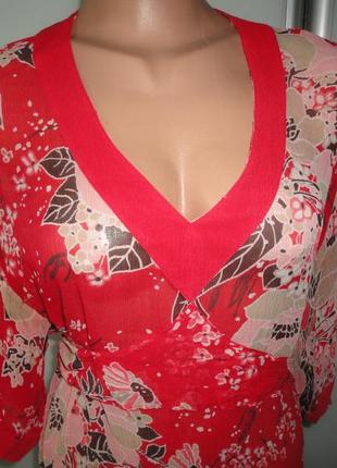 Блуза, туника из 100% шелка