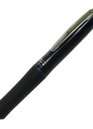 Pilot dr. grip full black ballpoint pen 0.5 mm blue accents кулькова ручка японія1 фото