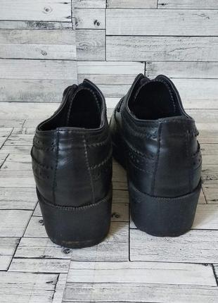 Туфли женские черные graceland на шнурках размер 395 фото
