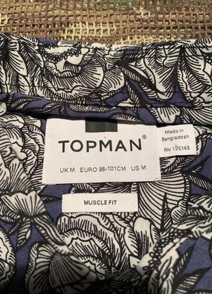 Сорочка topman modern fit, шовк, оригінал, розмір s4 фото